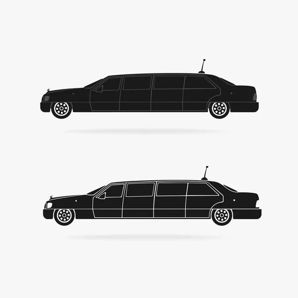 Icône de voiture de limousine vecteur — Image vectorielle