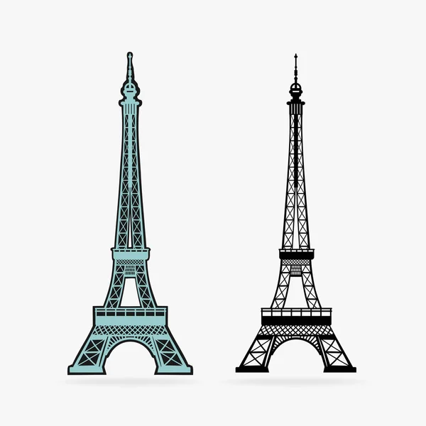Vektor Symbol Eiffelova věž — Stockový vektor