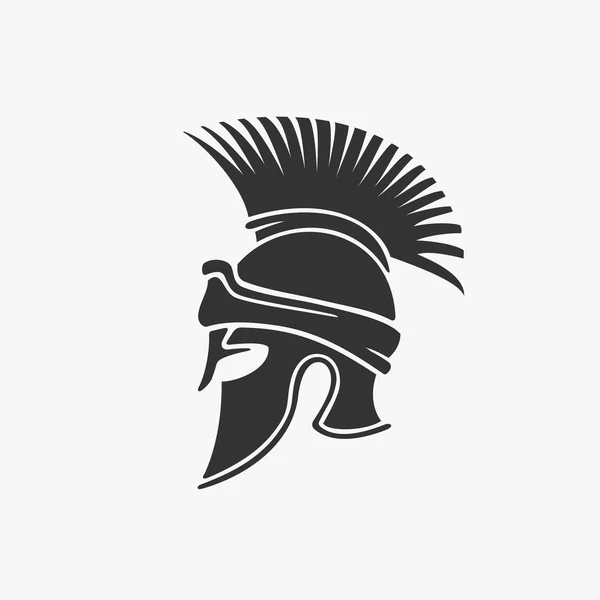Векторная иллюстрация древнего военного шлема — стоковый вектор