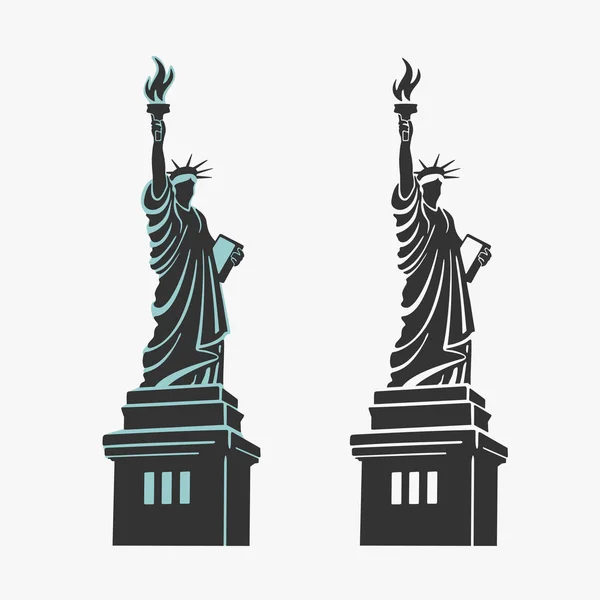 New York standbeeld van Liberty symbool Vector — Stockvector