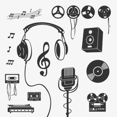 Sembolleri müzik aleti kümesi