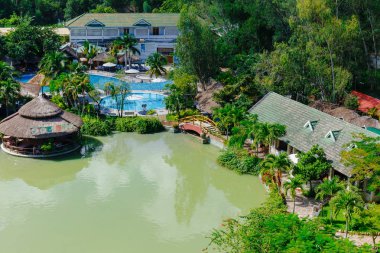  Oteldeki eğlence havuzları Üstten Görünüm