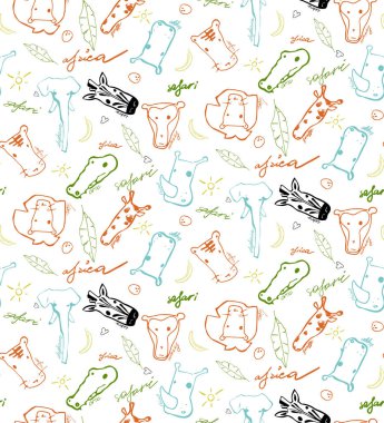 vektör handdrawn desen