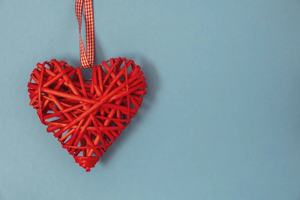 Herz Symbol Auf Buntem Hintergrund Konzept Von Valentinstag Und Liebe — Stockfoto