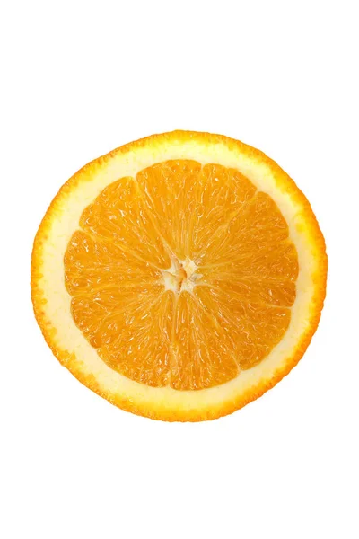 Draufsicht auf eine halbe geschnittene Orange — Stockfoto