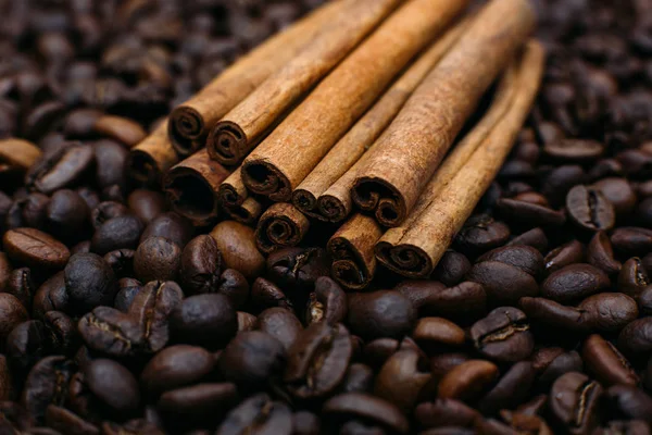 kahve çekirdekleri üzerine tarçın