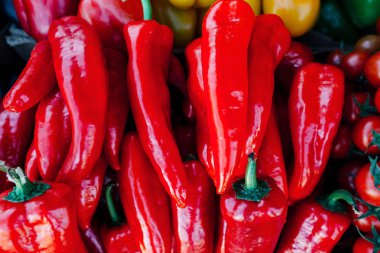 arka plan birçok kırmızı biber