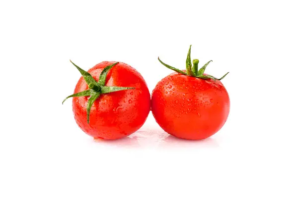 Tomates sobre fondo blanco — Foto de Stock