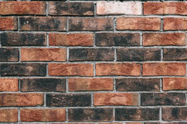 Kırmızı tuğlalı duvar pürüzsüz illüstrasyon arkaplanı - sürekli kopyalanan doku deseni.