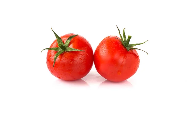 Tomate aislado sobre blanco. colección. Con camino de recorte . — Foto de Stock