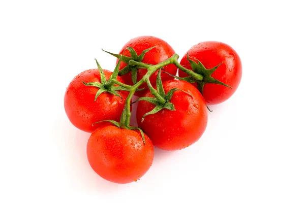 Färsk röd tomat isolerad på vit bakgrund — Stockfoto