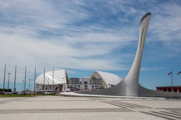 18 Haziran 2017, Sochi, Rusya Federasyonu. Meşale Olimpiyat Parkı Olympic Flame.