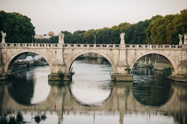 Ponte Sant Angelo Roma — Foto Stock