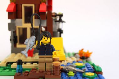 Lego adam Balık tutma