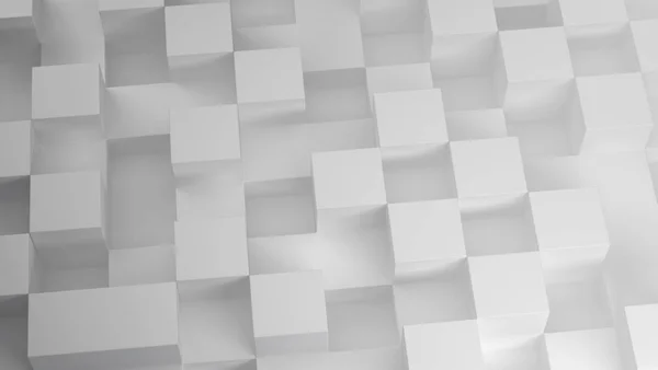 3D-kubussen patroon op witte achtergrond — Stockfoto