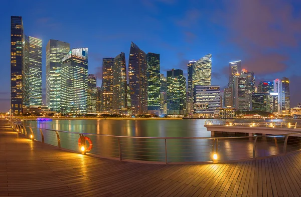 シンガポール、スカイライン、高層ビル — ストック写真