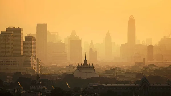 Golden Mount Fog, Bangkok, Tailândia — Fotografia de Stock
