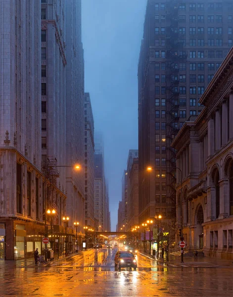 A rainy day in Chicago, illinois, USA — Stock Photo, Image