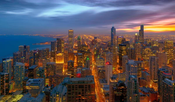 Chicago City, Chicago, illinois, Amerikai Egyesült Államok — Stock Fotó