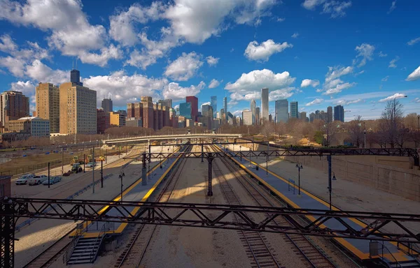 Demiryolları, Chicago, Illinois, ABD — Stok fotoğraf