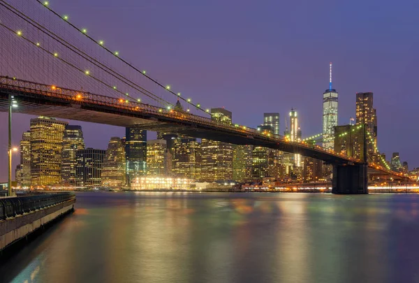 Brooklyn bridge, Nueva York, EE.UU. — Foto de Stock