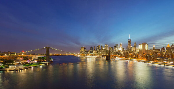 Brooklyn bridge in New York City, USA