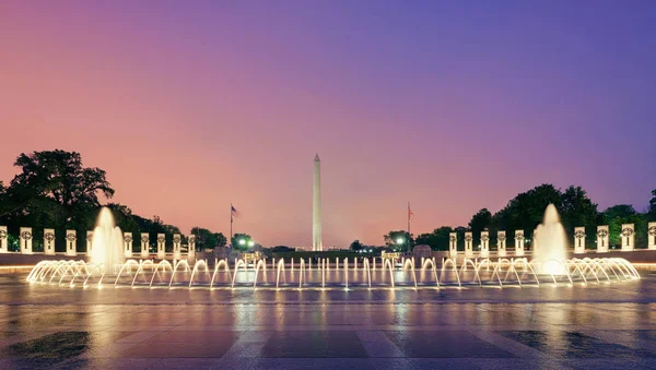 Washington DC Monuments, fountains, USA — Stock Photo, Image