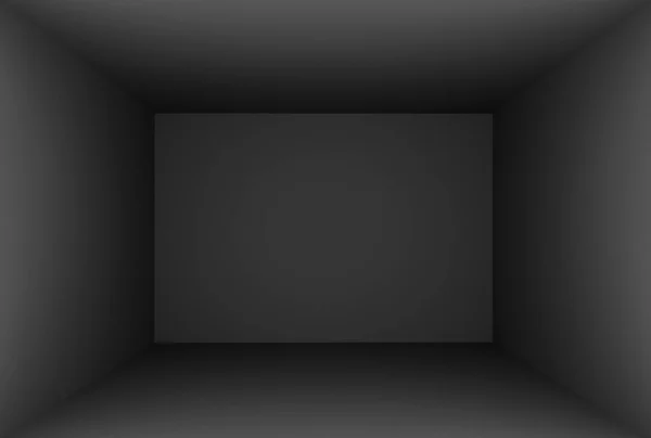 Rendu 3D chambre vide noire — Photo