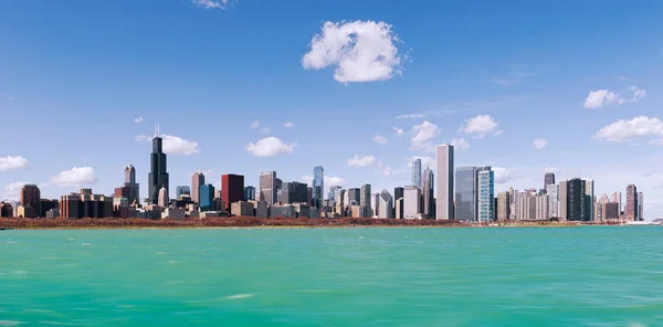 Skyline de Chicago City, Illinois. Estados Unidos — Foto de Stock