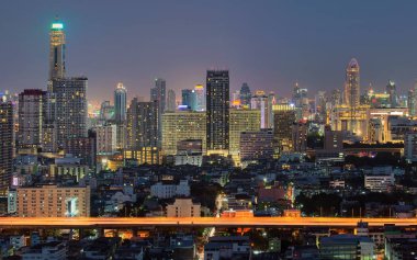 Finans bölgesine, gökdelenler Bangkok, Tayland