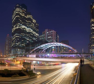 Sathorn kavşak, Bts Chong Bangkok'un Skytrain, şehir merkezinde Bangkok