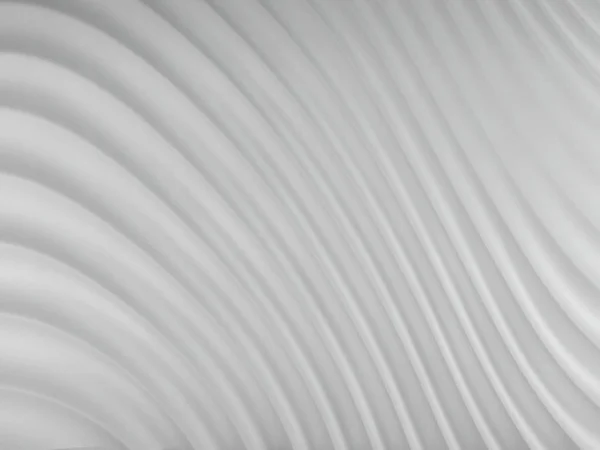 Fondo abstracto 3D de líneas de curvas blancas grises, ilustración — Foto de Stock