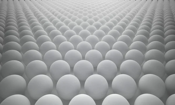 Sphère 3d abstrait, fond blanc, illustration de rendu — Photo