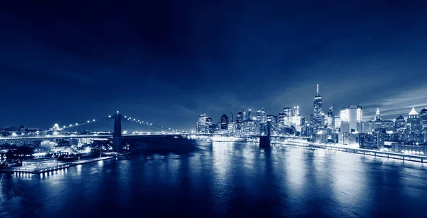 Brooklyn bridge en Nueva York, Estados Unidos — Foto de Stock