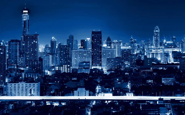 Financial District, Skyscrapers in Bangkok, Thailand — Stock Photo, Image