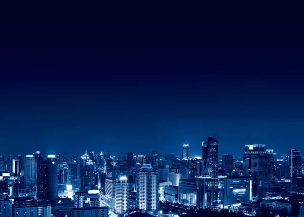 Bangkok City at night, Skyline, Thailand