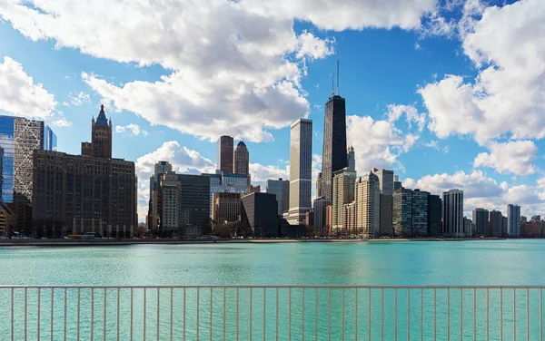 Чикаго Сити Скайлайн, Иллинойс, США — стоковое фото