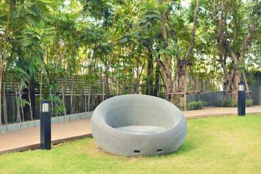 Rattan Koltuk bir Bahçe, açık nesnesinde rahatlatıcı