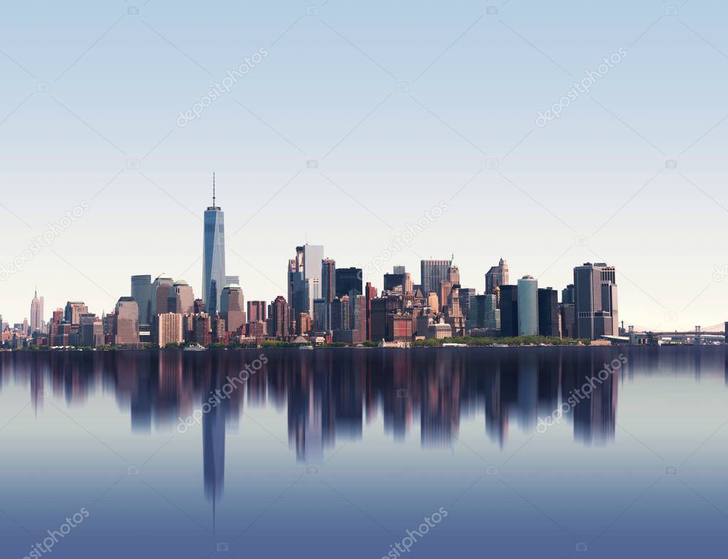 Skyline of New York City, USA