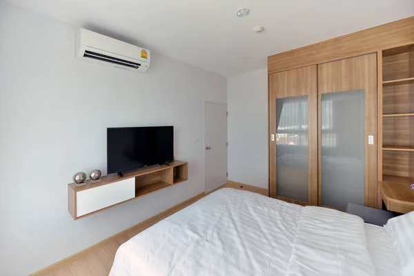 Chambre à coucher moderne de luxe intérieur et décoration, design intérieur — Photo