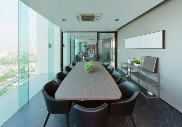 Luxus moderne Konferenzräume Innenausstattung und Dekoration, Interieur — Stockfoto