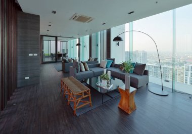 lüks modern oturma odası iç ve Dekorasyon, iç desi