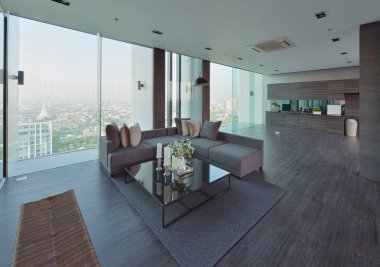 lüks modern oturma odası iç ve Dekorasyon, iç desi