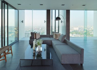 lüks modern oturma odası iç ve Dekorasyon, iç desi