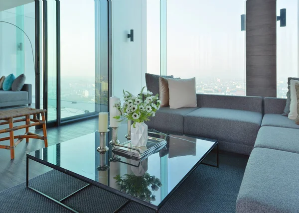 Luxury modern living room interior and decoration, interior desi — Stock Photo, Image