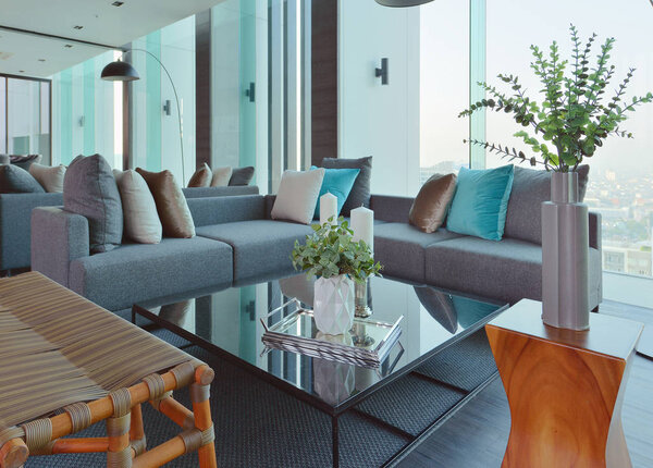 luxury modern living room interior and decoration, interior desi