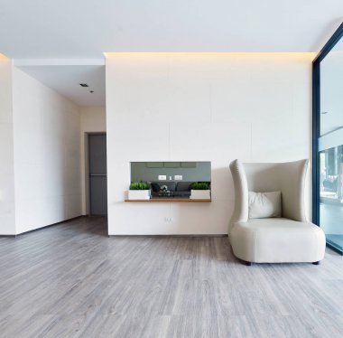 Beyaz lüks modern yaşam iç ve Dekorasyon, iç des