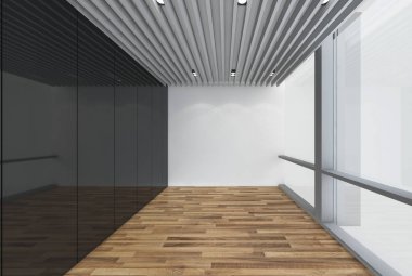 3d render iç tasarım, modern boş oda illustrati kadar alay