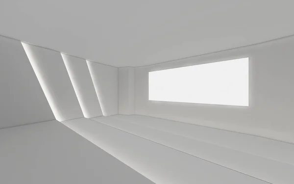 モダンな空の部屋、3 d レンダリング インテリア デザインのモックアップによる細かい — ストック写真