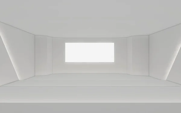 Moderna stanza vuota, 3d rendering interior design, mock up illustrati — Foto Stock